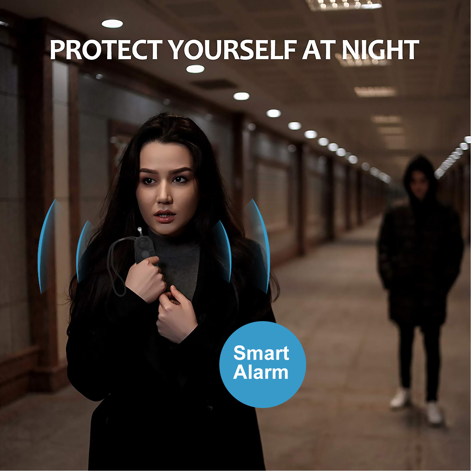 Personal Alarm Keychain - Dual-Function Personal Alarm Keychain for Women