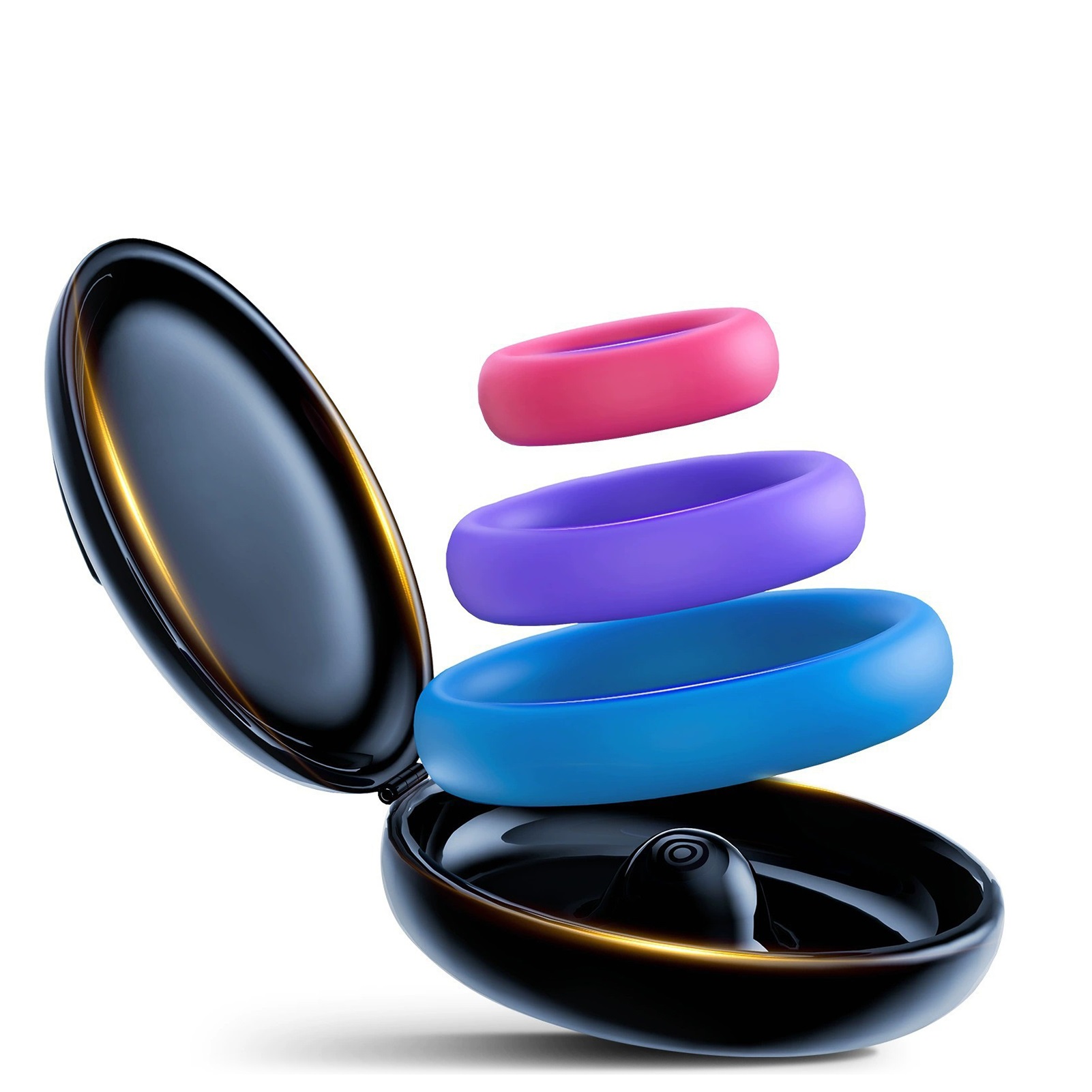 Medicine Cabinet Lock - 3pcs Silicone Cock Ring With Protective