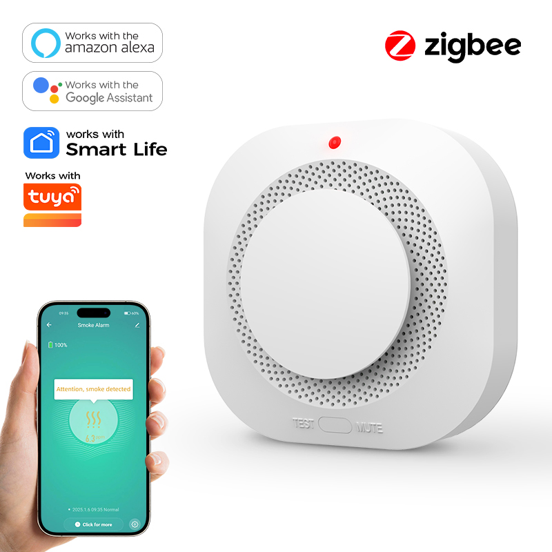 ZIGBEE Smoke Detector Home Sec - Smoke Detector Interconnected recension och pris
