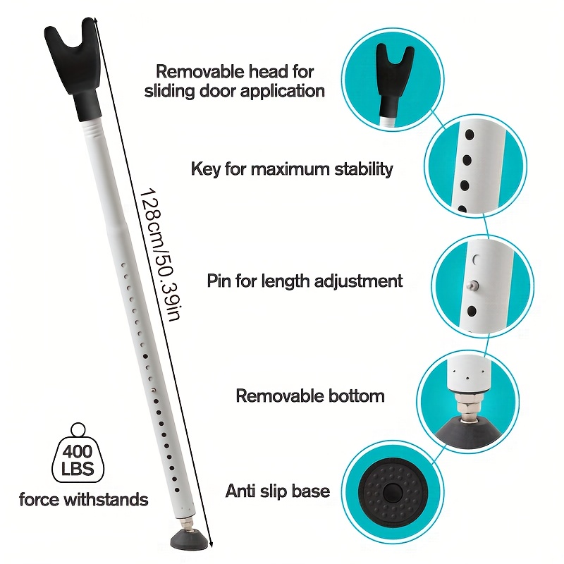 Adjustable 2in1 Sliding Patio  - Window Lock Bar recension och pris