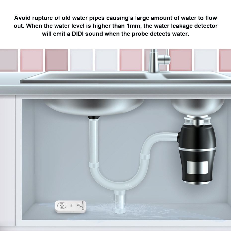 KERUI Wireless Water Sensor 90 - Water Alarm Sensor recension och pris