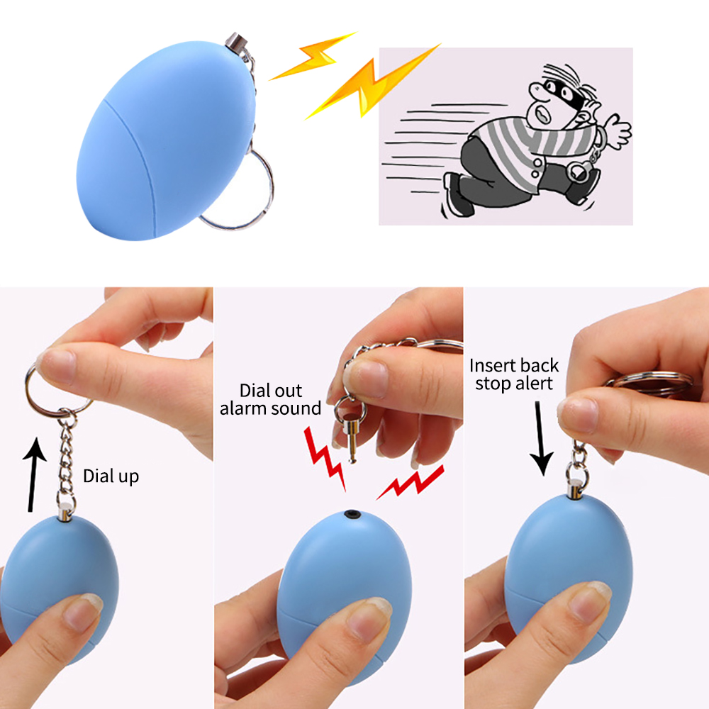 1PCS Self Defense Alarm 100dB  - Personal Alarm Keychain recension och pris