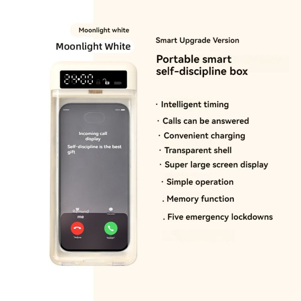 Portable Phone Lock Box with T - Medicine Cabinet Lock recension och pris