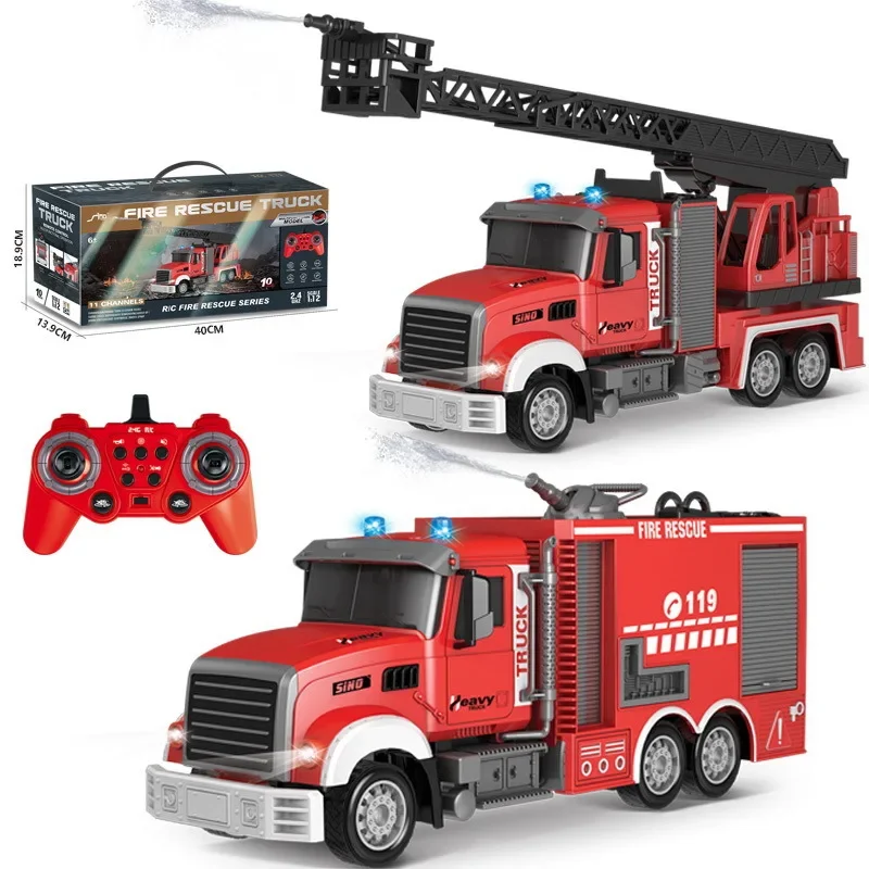 2.4G RC Fire Engine Car with S - Fire Escape Ladder recension och pris