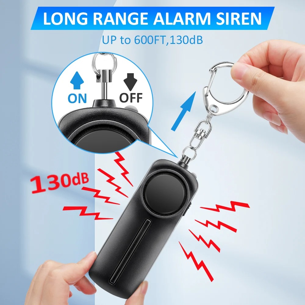 Self Defense Alarm 130dB Ultra - Personal Alarm Keychain recension och pris