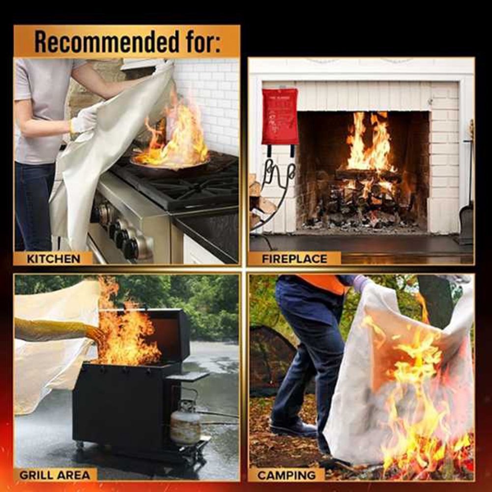 AED2-Emergency Fire Blanket, F - Fire Blanket Kitchen recension och pris