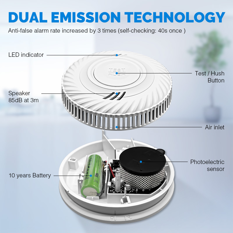 Powered Hotel Smart Wireless T - Smoke Detector Interconnected recension och pris