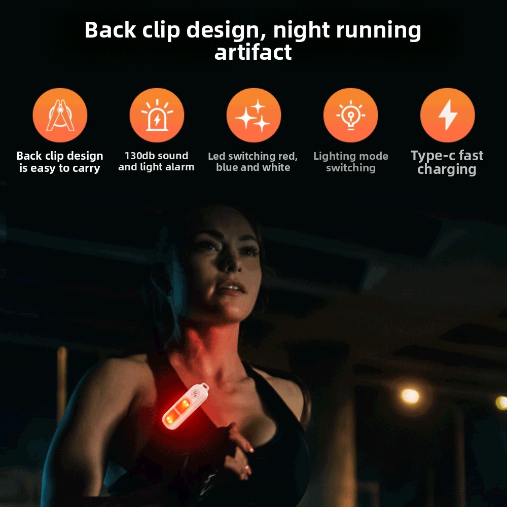 130dB Night Running Safety War - Personal Alarm Keychain recension och pris