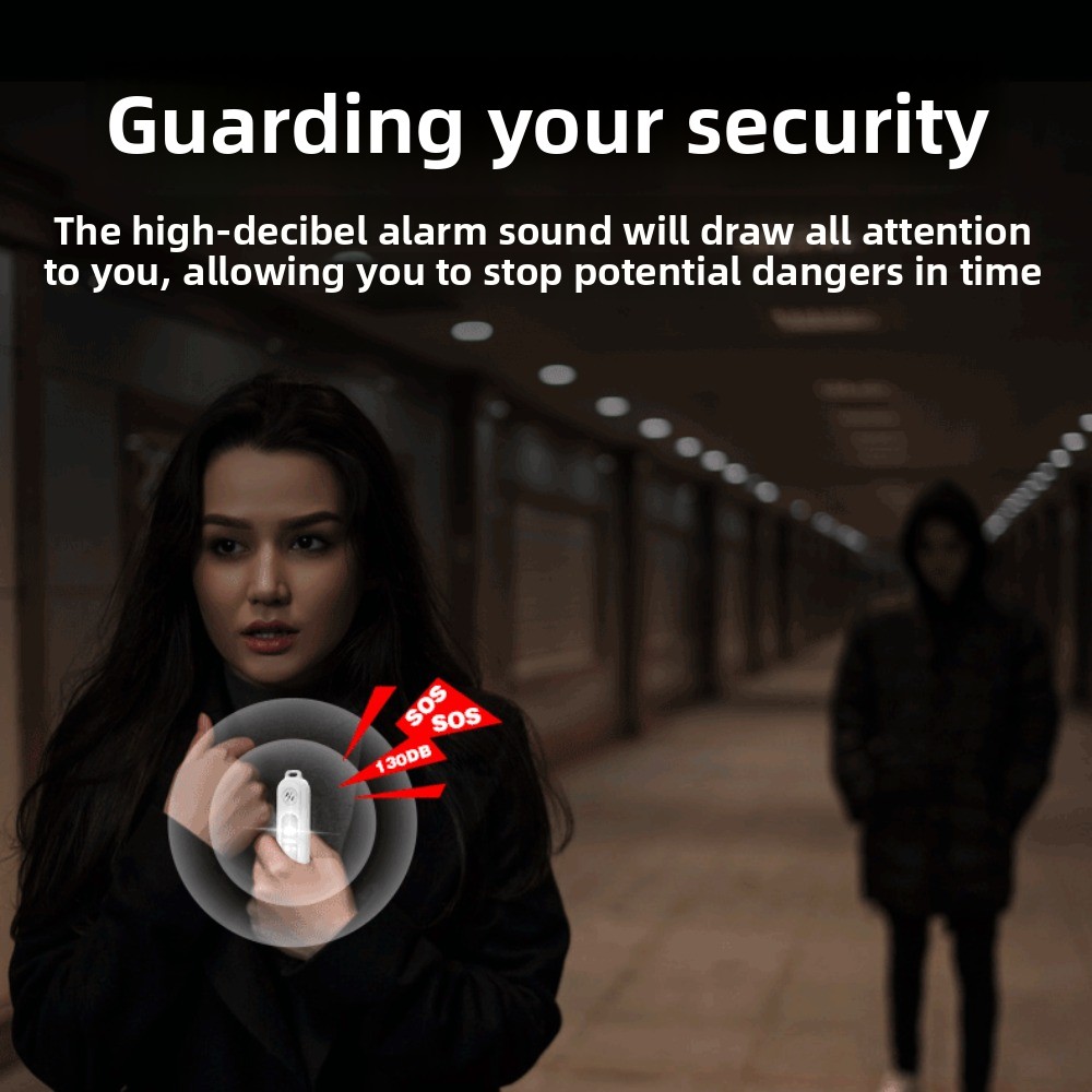 130dB Night Running Safety War - Personal Alarm Keychain recension och pris